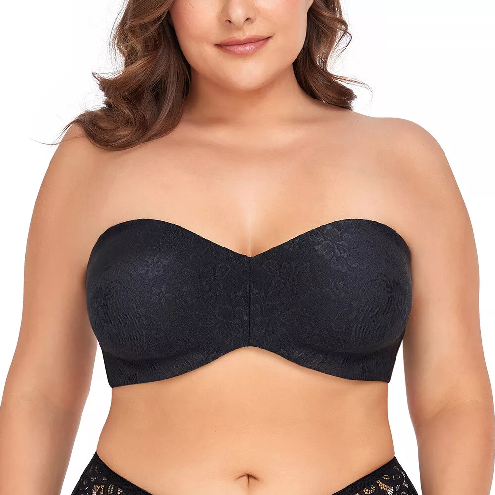 UK Size Strapless Bra Plus Size Ladies Bras Minimiser Brassiere