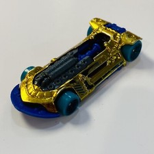 Gold CFG98 2014 Hot Wheels X Steam Gold Chrome Blue Diecast Car