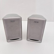 Sony SS-MSP68 Surround Sound Speakers Pair 6 Ohm Silver Rated Tested Working