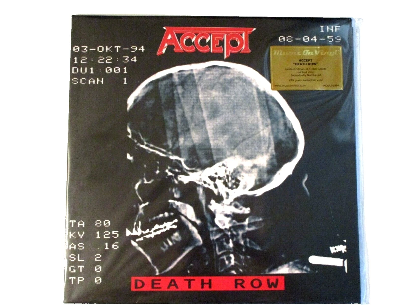 Acepta discos de vinilo de metal