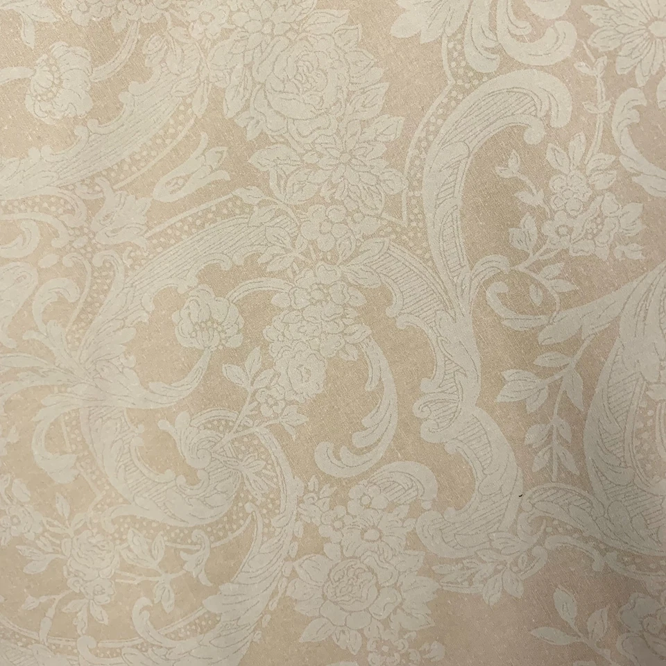 2 Vintage Ralph Lauren King Size Pillowcases Avery Beige Damask 40X20 Excellent - Image 2 of 4