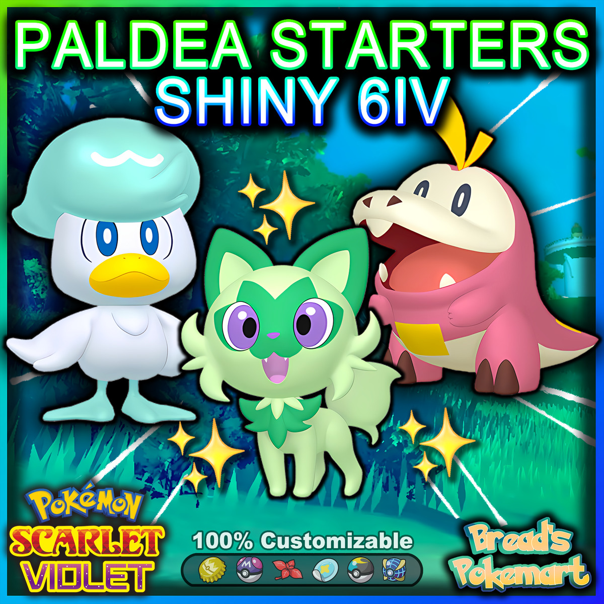 All Starter Pokémon • Shiny, 6IV, Egg Moves, Hidden Ability