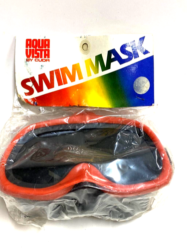 Vintage 1980's Aqua Vista by Cuda Full Diving Swim Mask - Picture 1 of 8