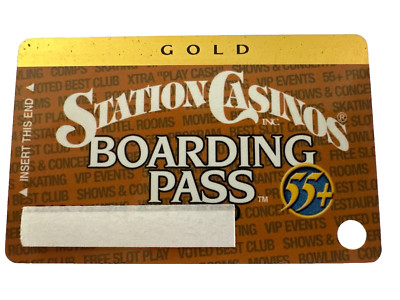 Station Casinos Hotel Players Gold 55+ Card Rewards Slot Card Las Vegas Nevada