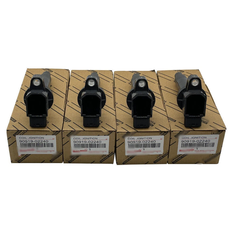 4PC DENSO Ignition Coils For 2001-2010 Toyota Yaris Prius Echo 1.5L 90919-02240! - Image 2 of 4