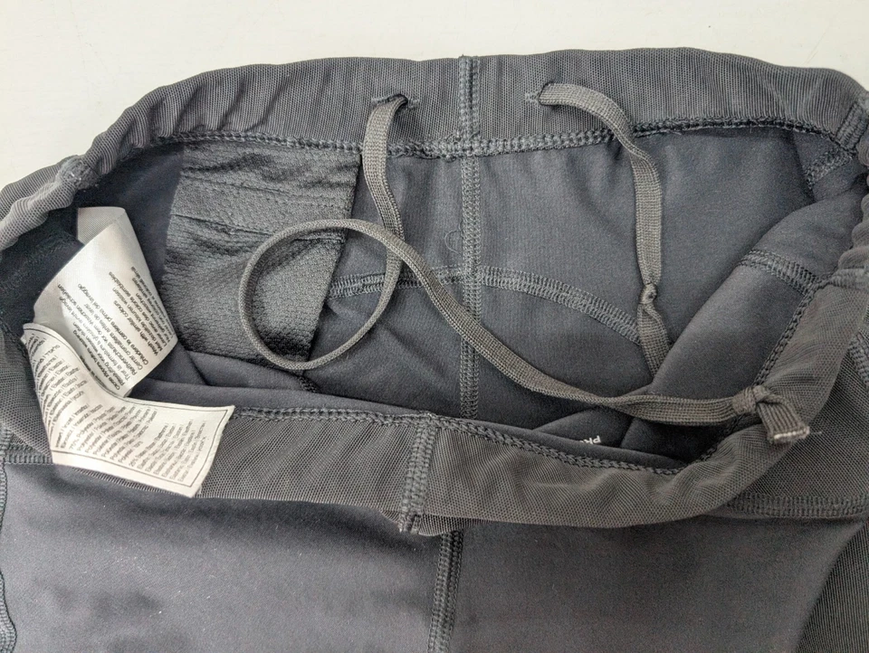 Asics Leg Balance Blk Running Legging Tights Inner Muscle Zip Leg Mens M Stretch - Image 3 of 4