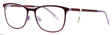 INFACE IF8430 238 Burgundy Lavender Girls Kids Square Eyeglasses 48-15-130 AS-IS