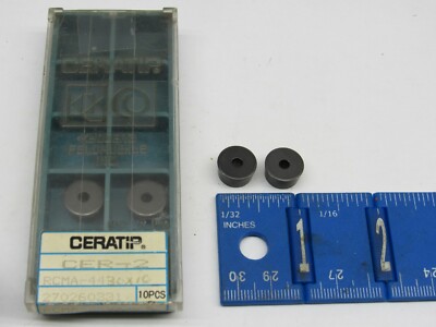 CERATIP RCMA-44 CERAMIC INSERTS (6 PCS) NEW GRADE CER-2