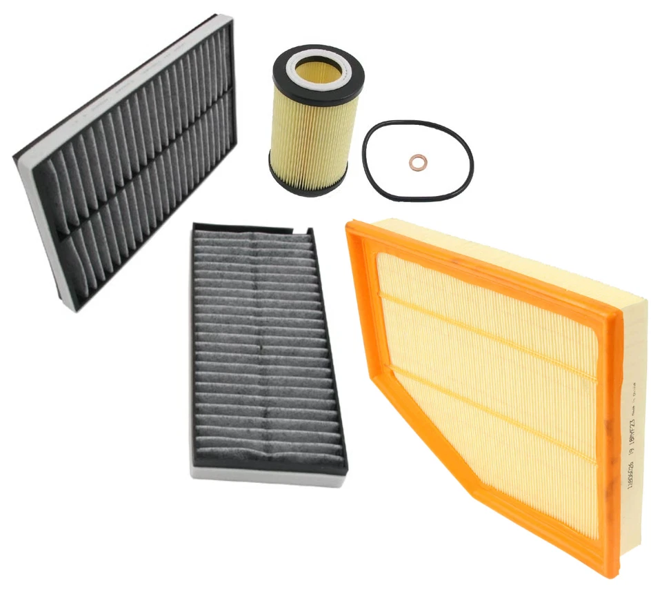 Filtro de aire filtro de aceite filtro de cabina de aire acondicionado carbono para BMW 525i 530i 2004-2005 Foto 2 de 2