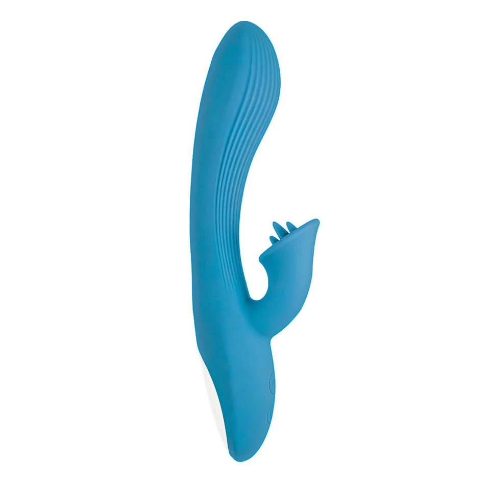 Goddess Lavish Desire Potente Lujosamente Suave Silicona Vibrador Azul, Nuevo Foto 2 de 4