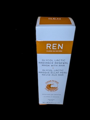 REN Clean Skincare Glycol Lactic Radiance Renewal Mask with AHA 1.7fl Brand New