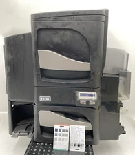 HID 55500 Fargo DTC4500e High Capacity ID Card Printer TESTED WORKS / FOR PARTS