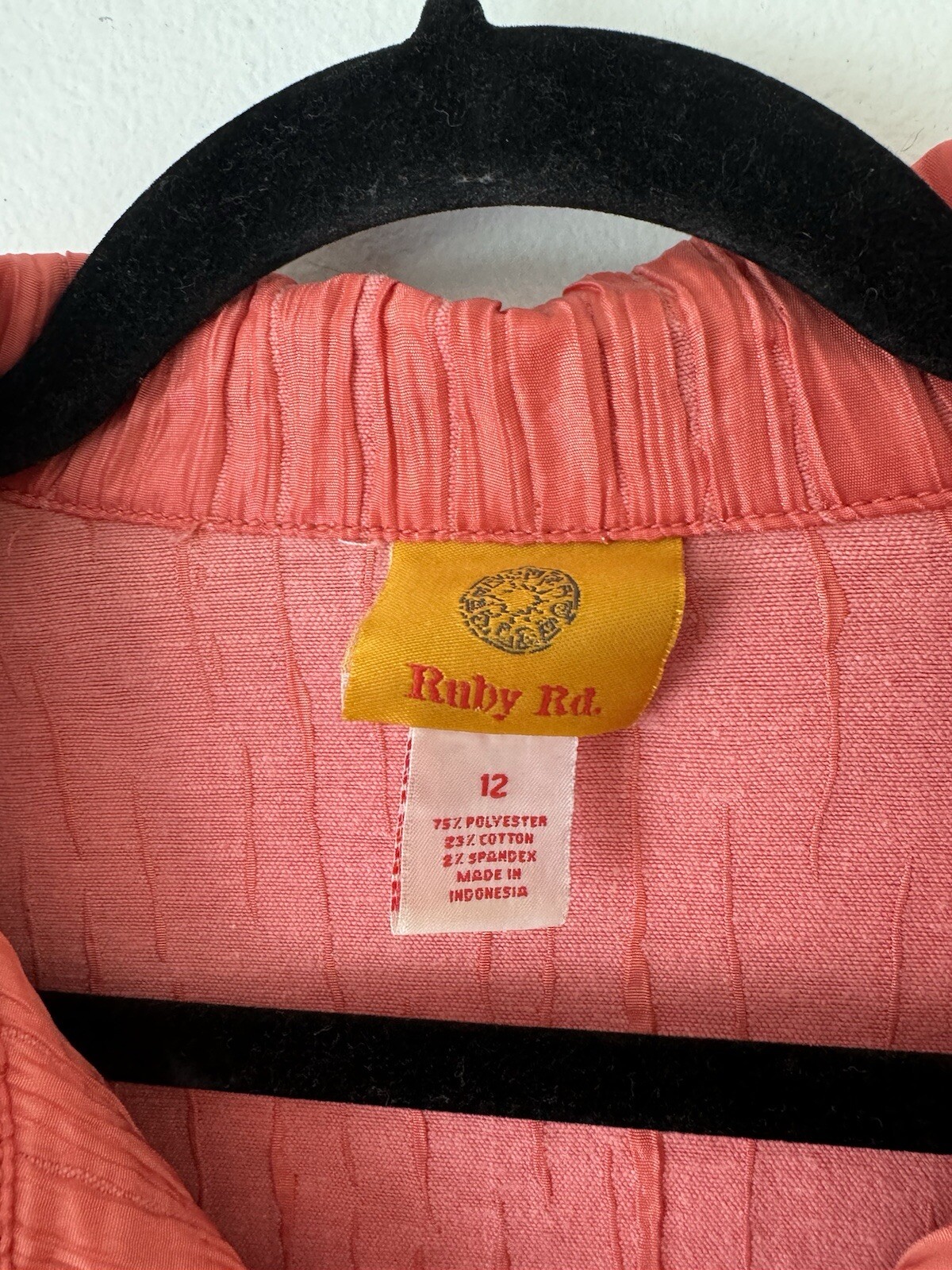 Ruby Rd. Orange Peach Crinkle Full Zip Lightweigh… - image 6