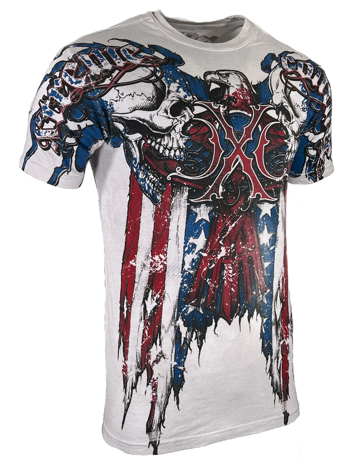 Xtreme Couture By Affliction Men's T-shirt Nemesis Skull Biker - Foto 4