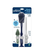 Dr. Brown's Silicone Brush Set For Baby Bottles, Spouts, and Straws, New