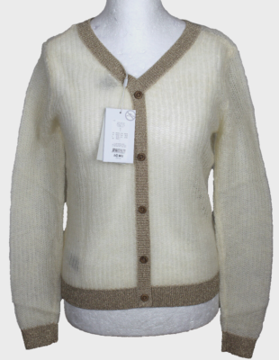 ICHI Damen Strickjacke Aus Baumwolle – Leichte Cardigan Mit Strukturmuster, Abgerundetem Saum