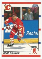 DOUG GILMOUR 1990-91 SCORE CARD NEAR MINT+ CONDITION
