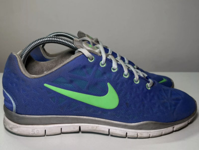 Nike Womens Free TR Fit 3 555158-501 Blue Green Lace Up Running Shoes US SZ 9.5