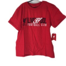 LFC Mens Liverpool Football Club Graphic Print Short Sleeves Red T Shirt Size L