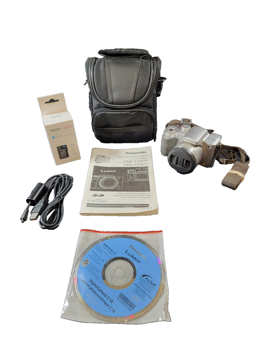 Panasonic LUMIX DMC-FZ5-K 本体 + 純正ケース Pansonic LUMIX DMC-FZ5 5MP Digital Camera with 12x Optical Zoom