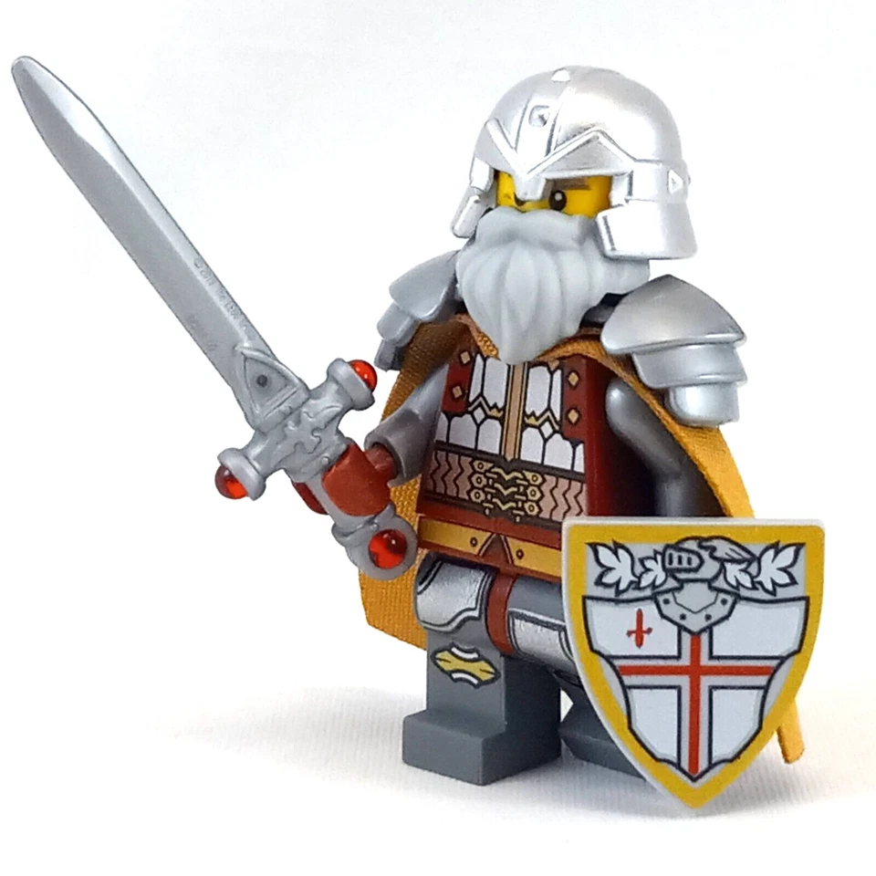 LEGO Castle Knight King Minifigure Lord of the Rings Dain LOTR Torso 79017 - Image 3 of 4