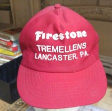 Vintage Tremellons Firestone Lancaster Pa Snapback Made in USA Hat Cap