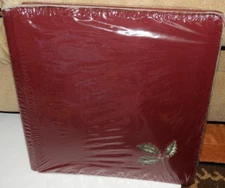 Creative Memories Christmas 12x12 Scrapbook Album Holly Burgundy Red Sealed