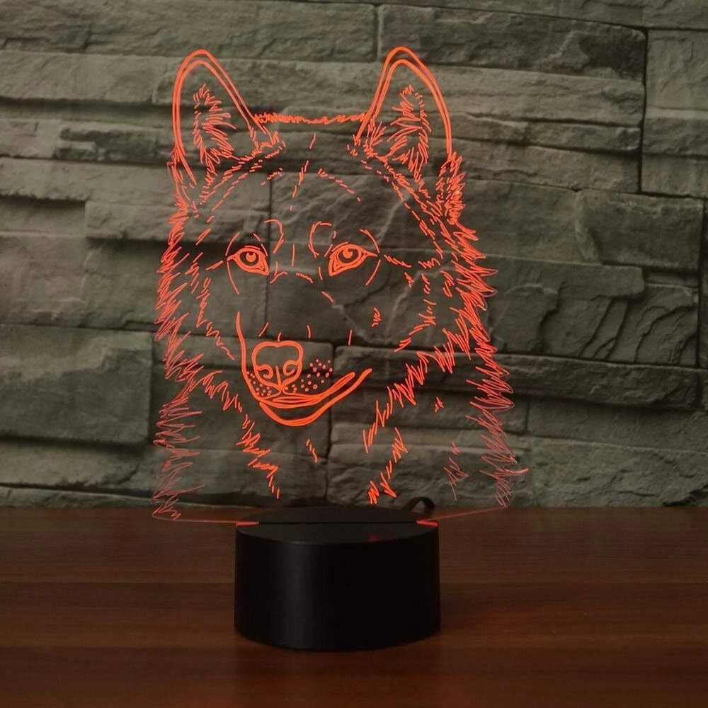 Wolf night light deals