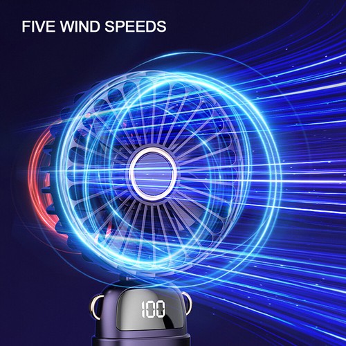 Electric Fan Portable Rechargeable Breeze Fan Integrated 3000/6000 MAh Batteries - Picture 9 of 10