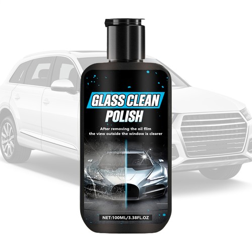 Car Glass Cleaner 100ml Automotive Oil Stain Remover Window Degreasing Cleaner
