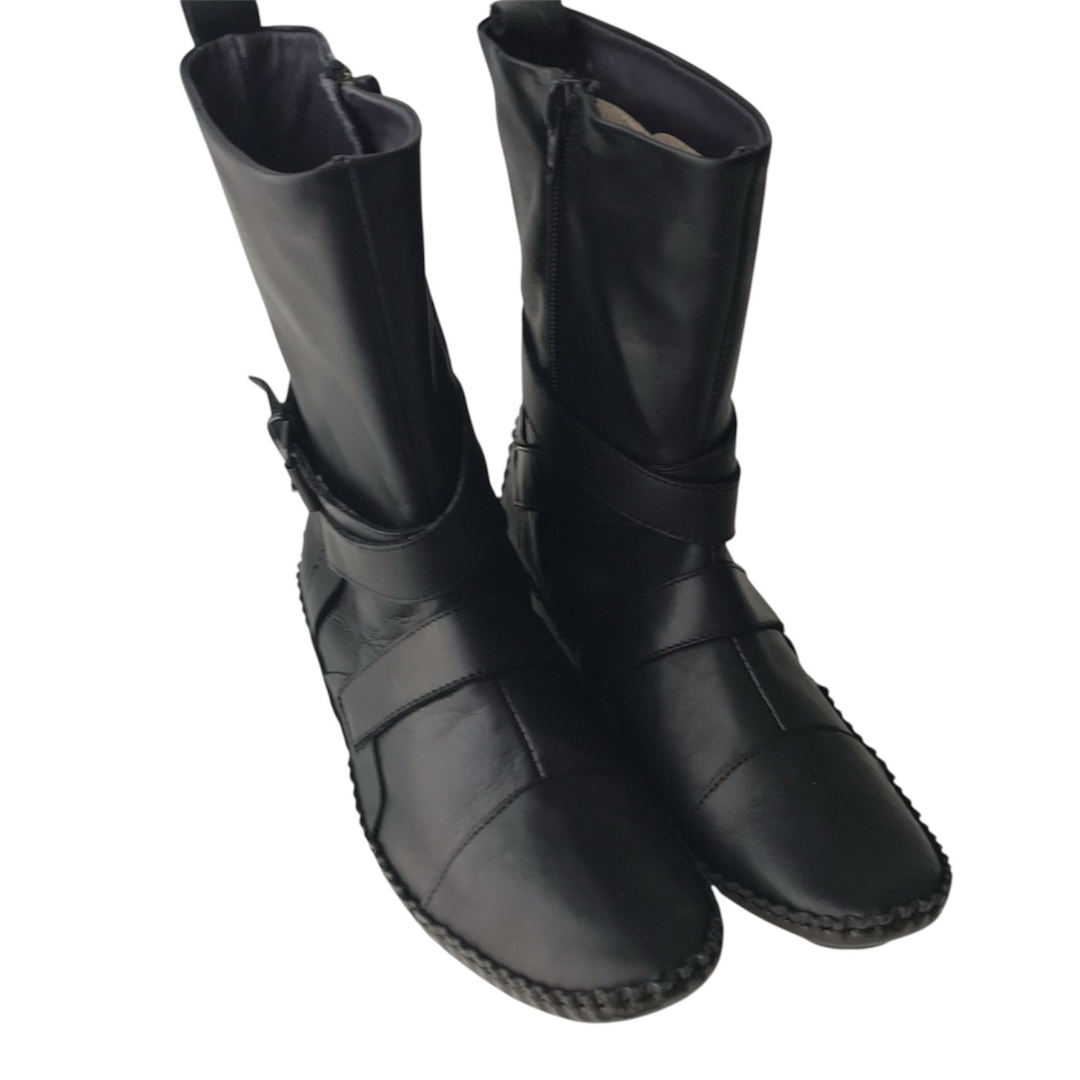 MARITHE FRANCOIS GIRBAUD Patchwork Leather Boots … - image 4