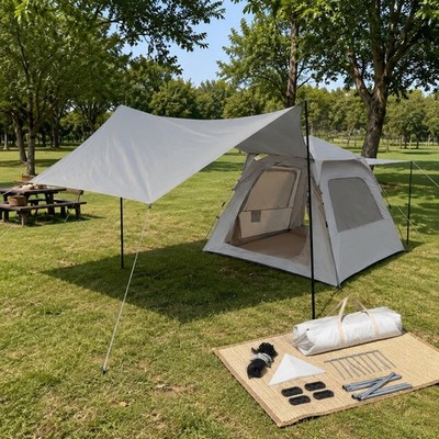 Tent Shelter Set Foldable Automatic Instant Erect Tent Windproof