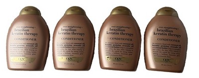 OGX Ever Straightening Brazilian Keratin Therapy Hair Smoothing Conditioner 4-PK