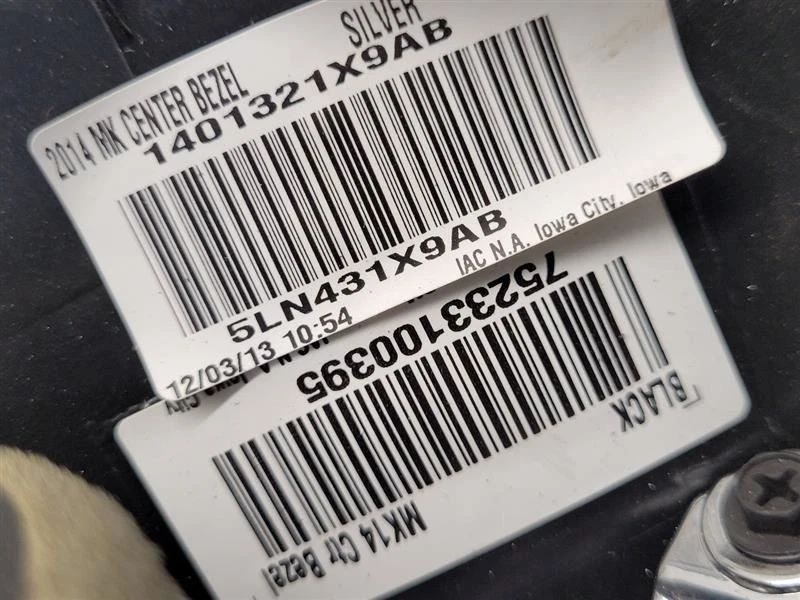 Jeep Compass Patriot 2010-2017 tablero radio calefacción control bisel moldura central ventilación Foto 4 de 4