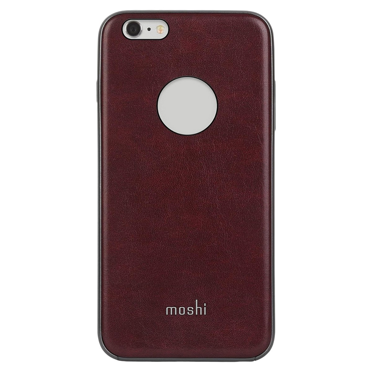 Protection fine iPhone 6S Plus Moshi antichoc et anti-rayures rouge bordeaux