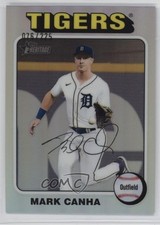 2024 Topps Heritage High Number Chrome Silver Border /225 Mark Canha #107 11oh