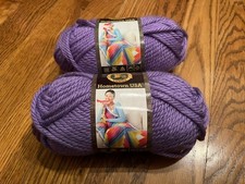 Lion Brand Hometown USA Yarn “Minneapolis Purple” Acrylic Bundle of 2 skeins