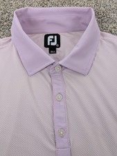 FootJoy Men's XL Polo Shirt Lavender Performance Stretch Golf Casual Pullover