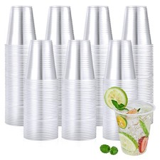 Turbo Bee 480x 12oz Clear Disposable Plastic Cups Hot/Cold Drinks