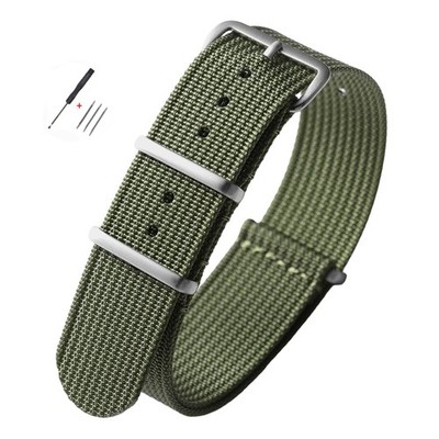 18mm 19mm 20mm 22mm Men Nylon Wrist Watch Band Sports Waterproof Watch Straps