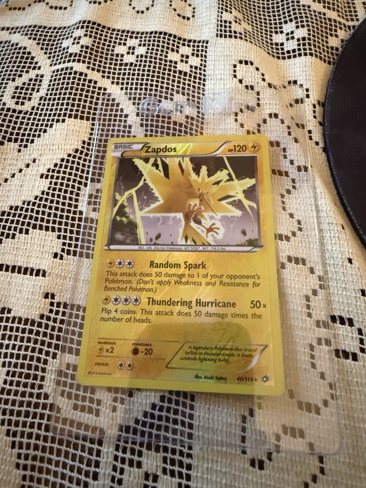 Pokémon TCG Zapdos Legendary Treasures Reverse Holo Card 46/113 Rare