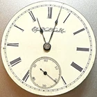 * 1893  18 Size ELGIN  7J OF PS Gr 73 M. 5 GILT Pocket Watch Movt Fix  M21