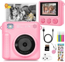Kids Camera Instant Print, HD Digital Camera for Girls Boys, Birthday Gift Video