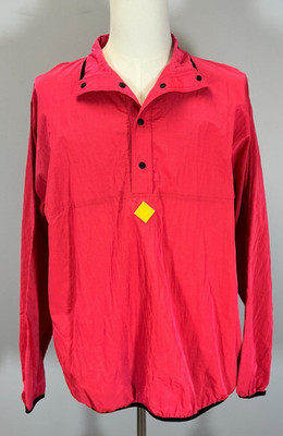 Concepts Beach 1/4 Snap Men's Size XL Pink Windbreakers NWT