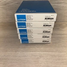 Lutron LWT-G-BL Wall Plate GRAFIKT Black Lot Of 5 New