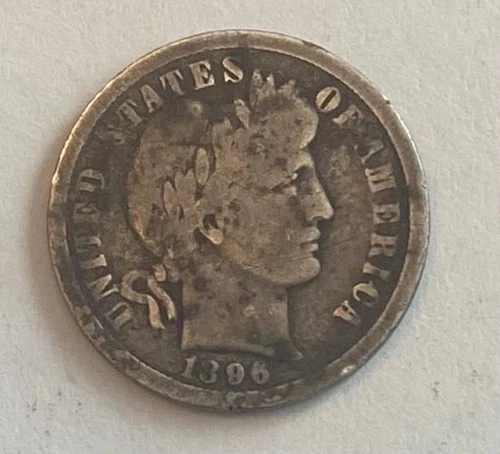 1896-o Barber dime vg low mintage