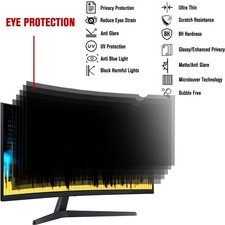 ZYY 34 Inch diagonal Computer Privacy Screen Filter 31 1/4 13 3/8 With Anti