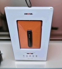 ZHUSE Pop-up Card Holder Wallet- MagSafe Compatible RFID Blocking Orange Leather