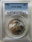1955 Franklin Silver Half Dollar 50c Graded PCGS MS64