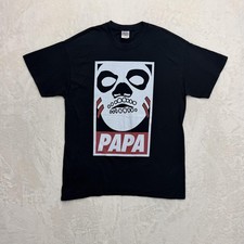 Gildan PAPA Shango Shirt Mens Large Black Skull Graphic Cotton Streetwear